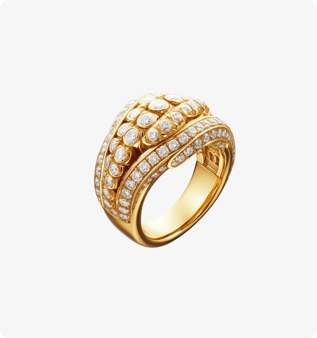 Diamond Crown Halo Ring