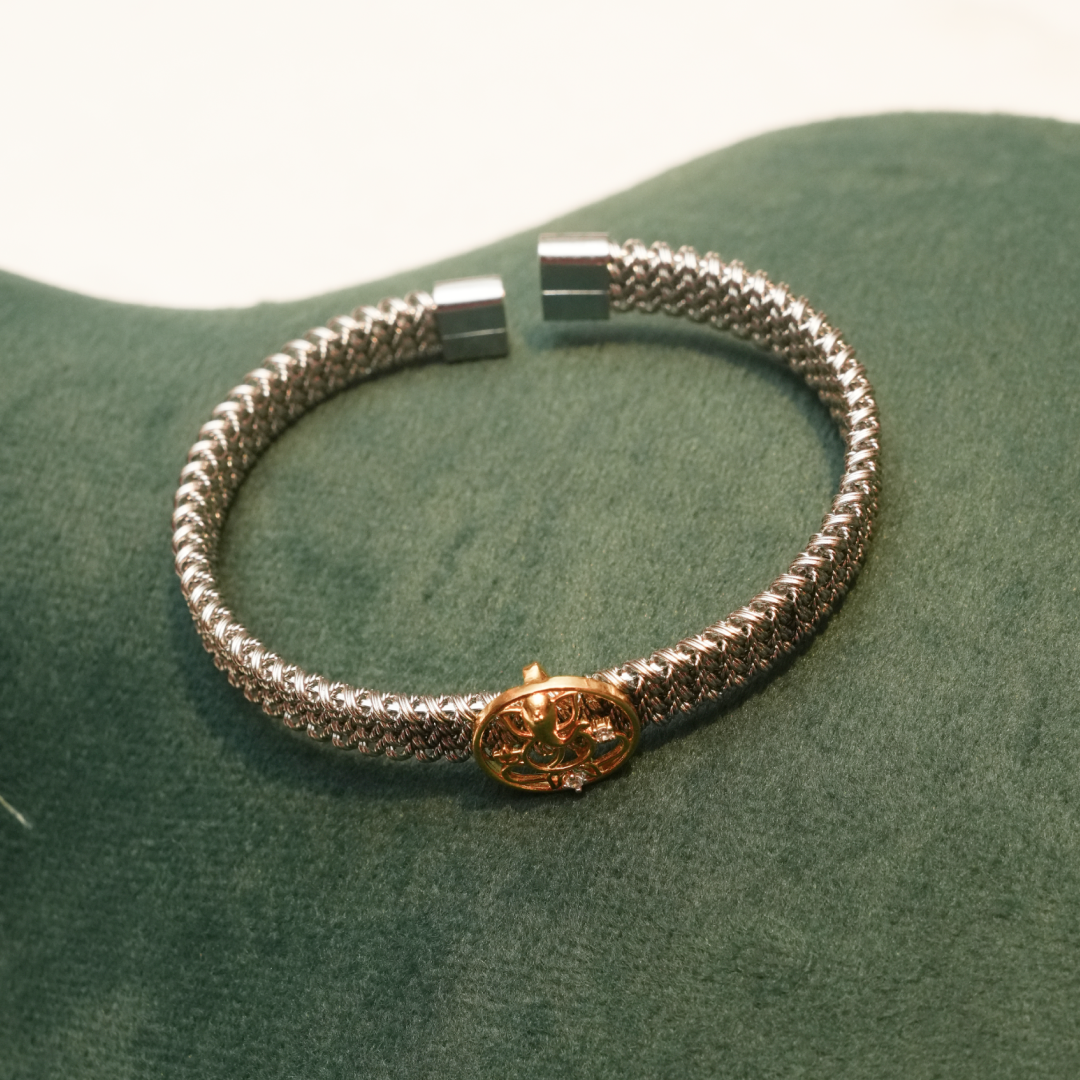 92.5 Silver Ganesha Charm Bracelets | Rudved Jewels