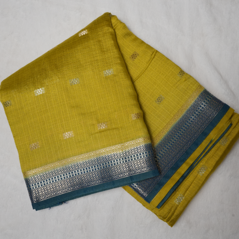 Semi Chanderi Butta