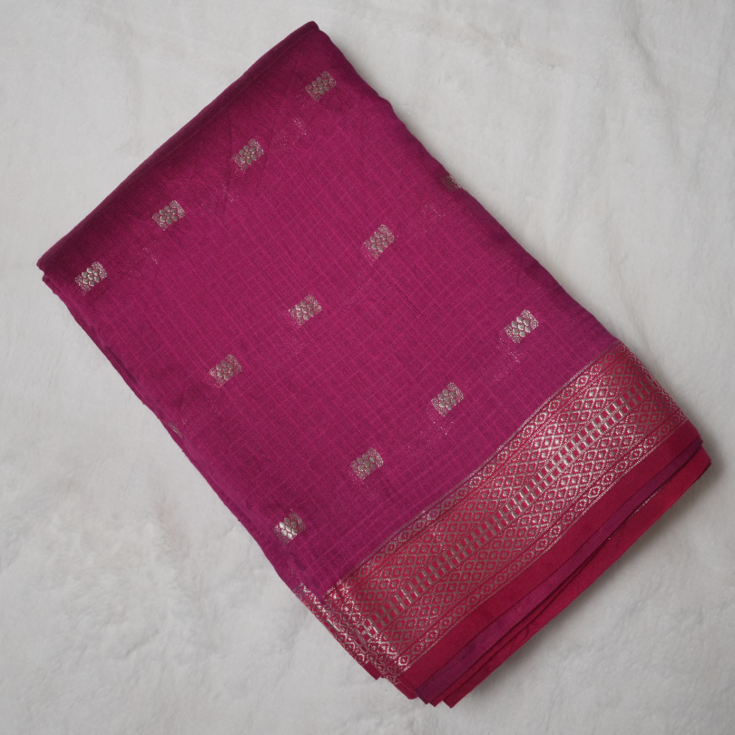 Semi Chanderi Butta